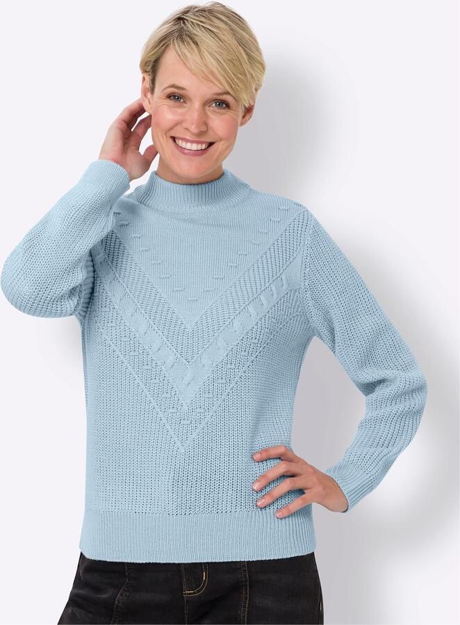 Classic Basics Trui met staande kraag Trui met lange mouwen - Foto 3