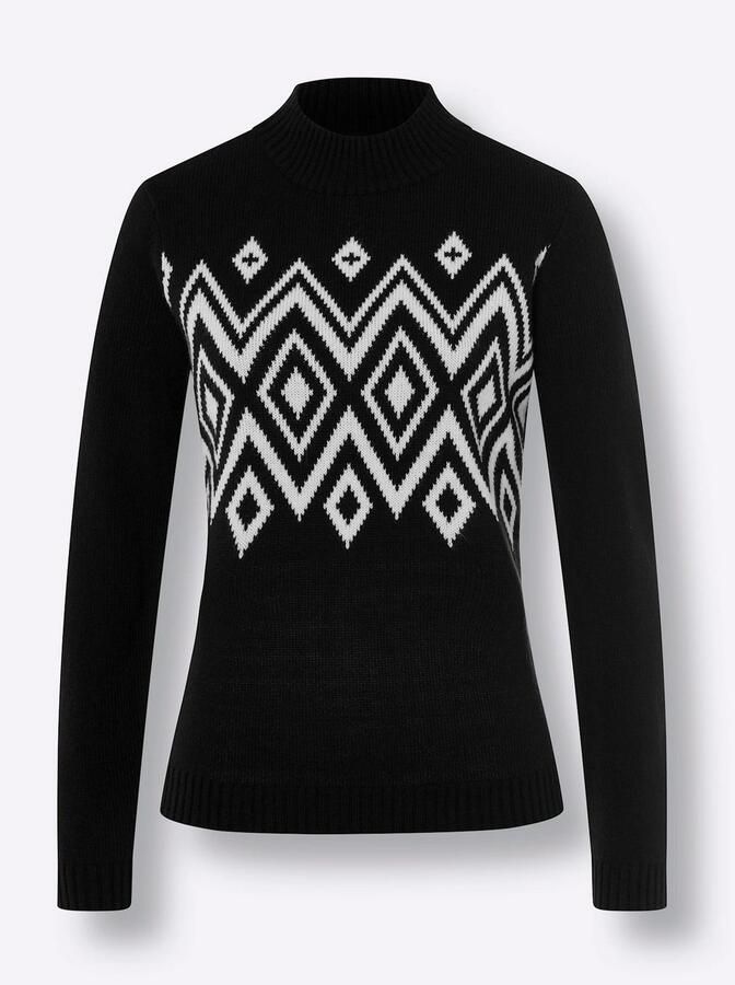 Classic Basics Trui met staande kraag Trui met opstaande kraag - Foto 3