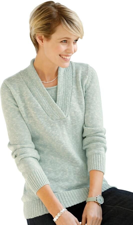 Classic Basics Trui met V-hals Trui