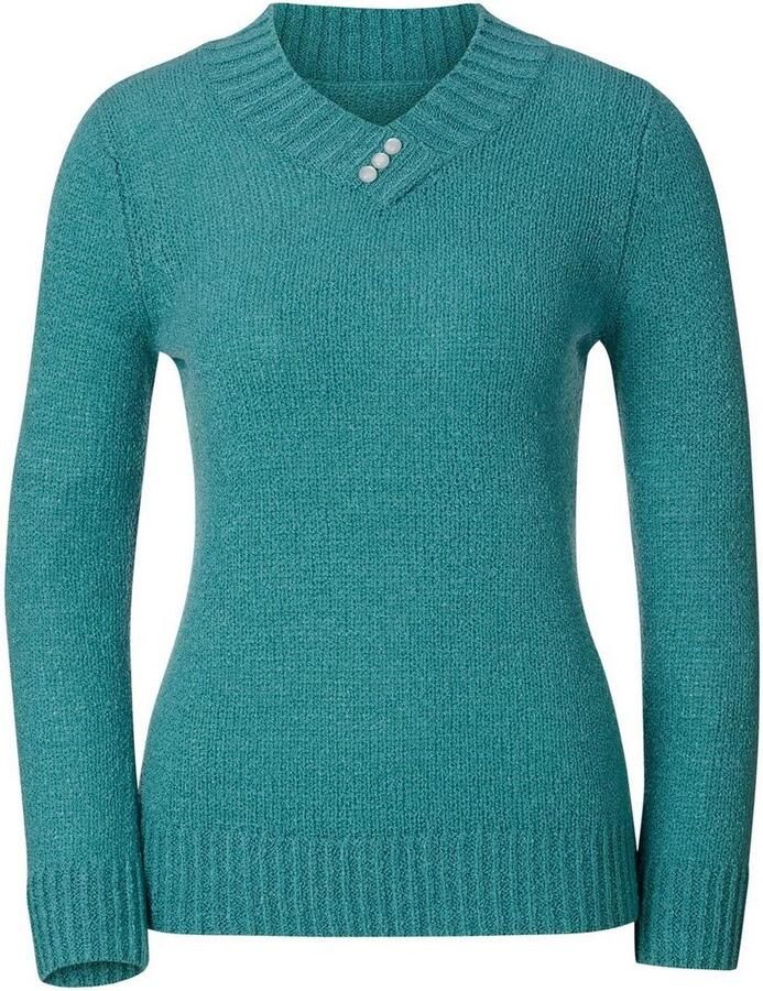 Classic Basics Trui met V-hals Trui - Foto 1