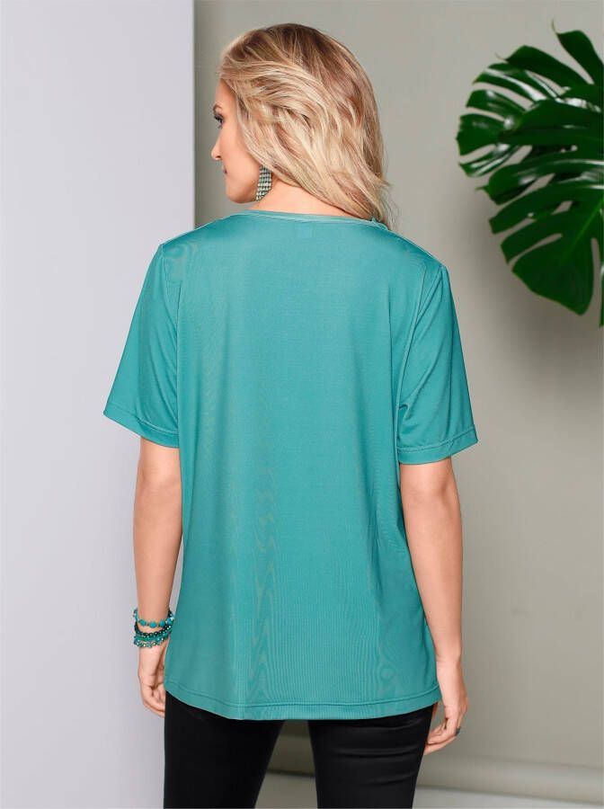 Classic Basics Shirt met cascadehals Shirt (1-delig)