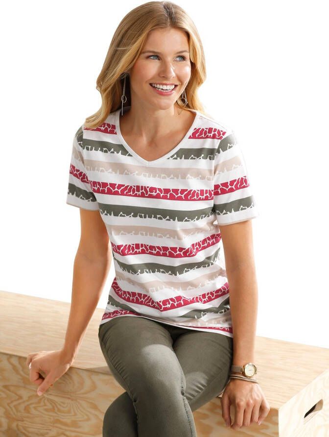 Classic Basics Shirt met print Shirt (1-delig)