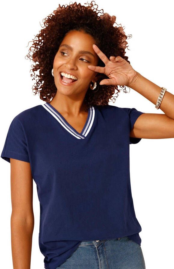 Classic Basics Shirt met V-hals Shirt (1-delig)
