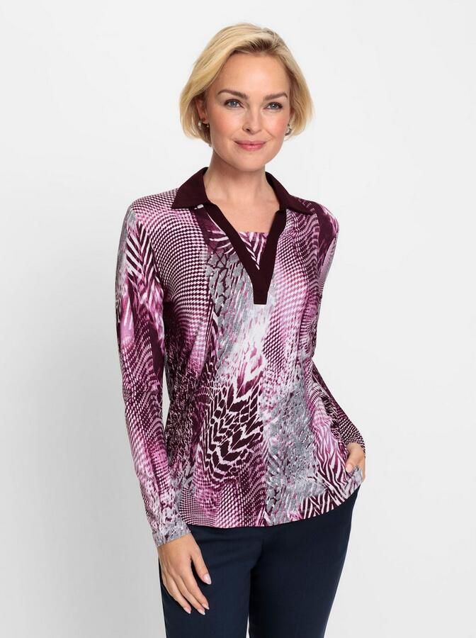 Classic 2-in-1-shirt Poloshirt (1-delig)