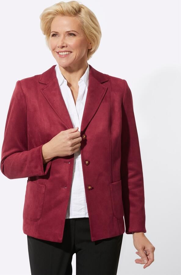 Classic Jasje Imitatieleren blazer