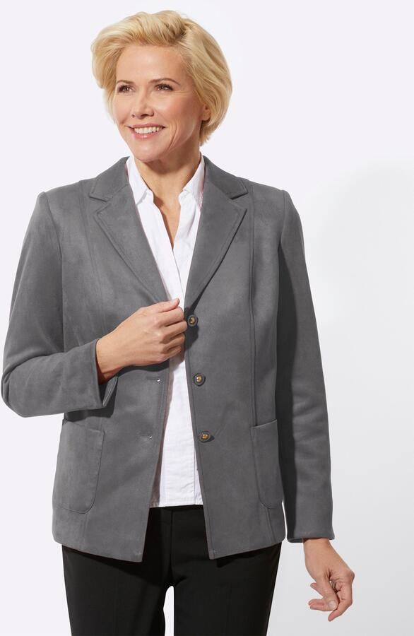 Classic Jasje Imitatieleren blazer