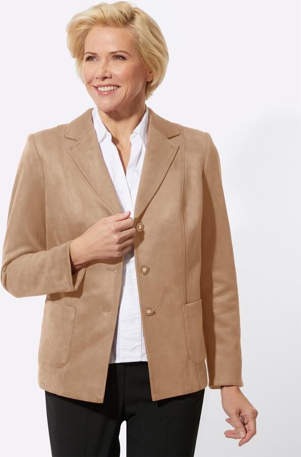 Classic Jasje Imitatieleren blazer