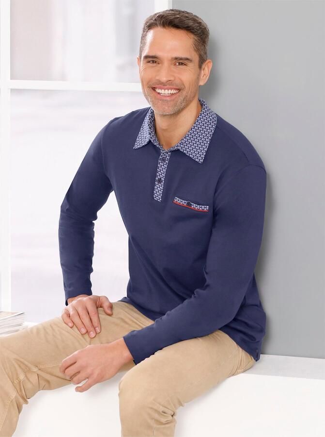 Classic Poloshirt met lange mouwen (1-delig) - Foto 4