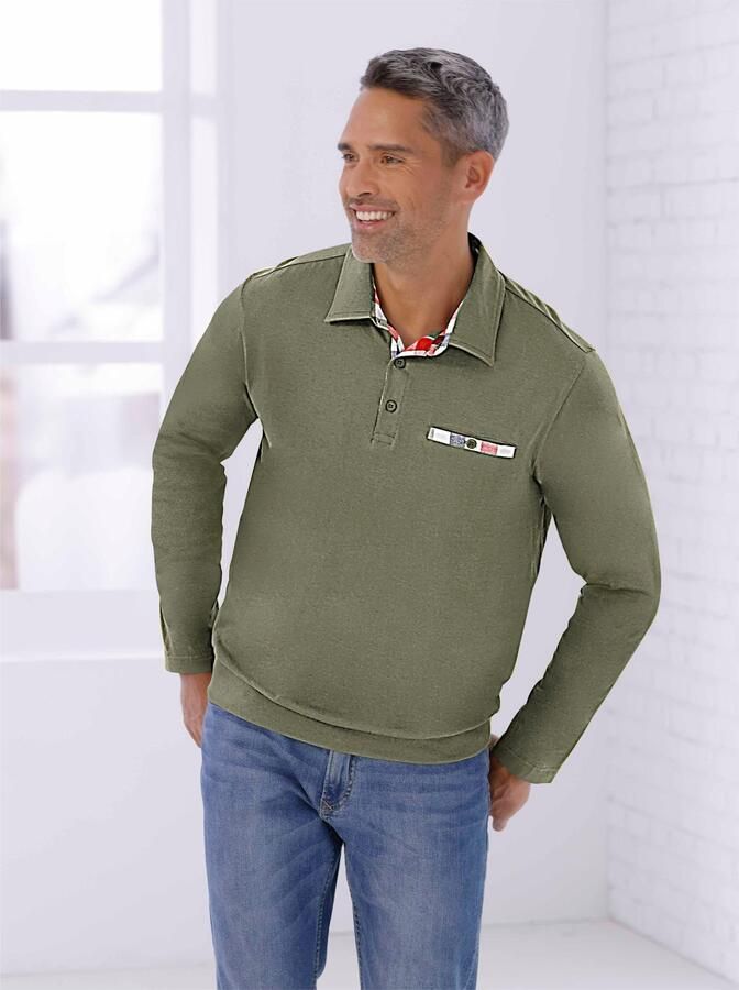 Classic Poloshirt met lange mouwen (1-delig) - Foto 4