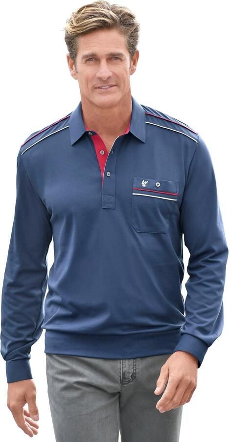 Classic Poloshirt met lange mouwen (1-delig) - Foto 2