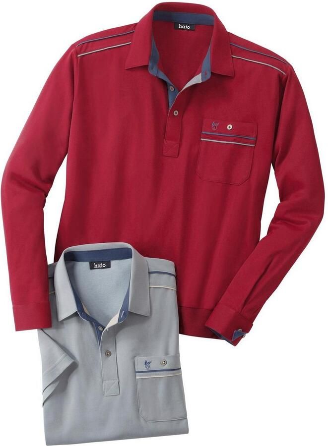 Classic Poloshirt met lange mouwen (1-delig)