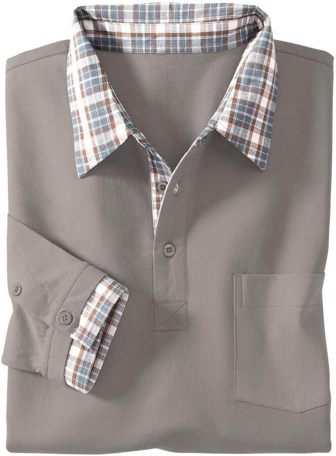 Classic Poloshirt met lange mouwen Poloshirt (1-delig)