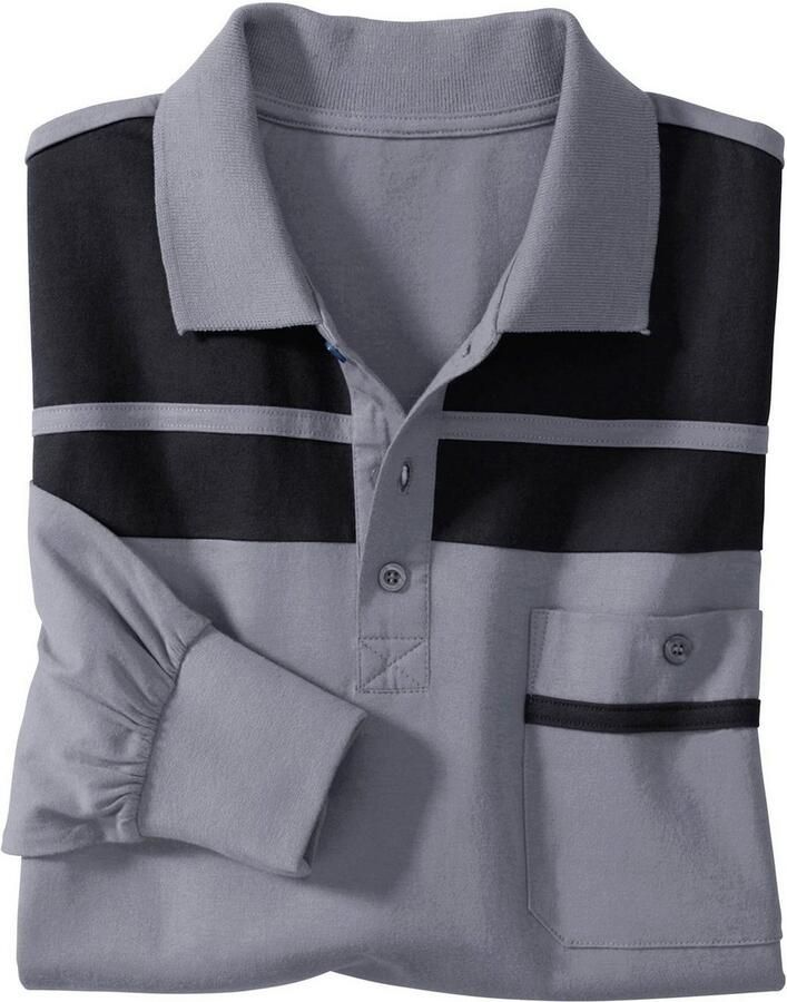 Classic Poloshirt met lange mouwen Poloshirt (1-delig)