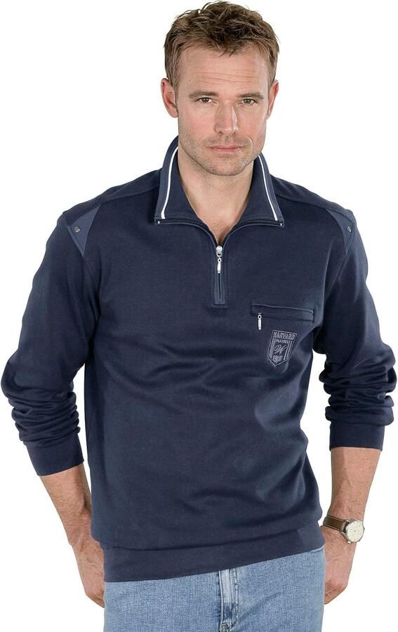 Classic Poloshirt met lange mouwen Sweatshirt (1-delig) - Foto 1