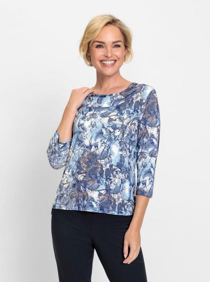 Classic Shirt met 3 4 mouwen Shirt (1-delig)