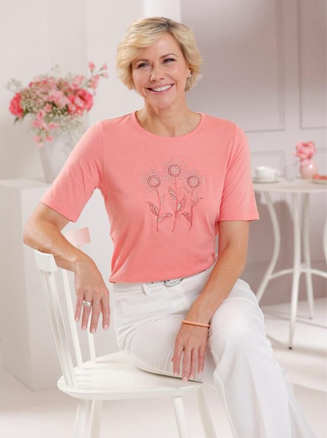 Classic Shirt met ronde hals Shirt (1-delig) - Foto 4