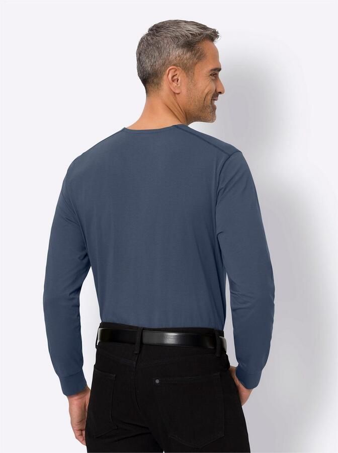 Classic Shirt met ronde hals Shirt met lange mouwen (1-delig)