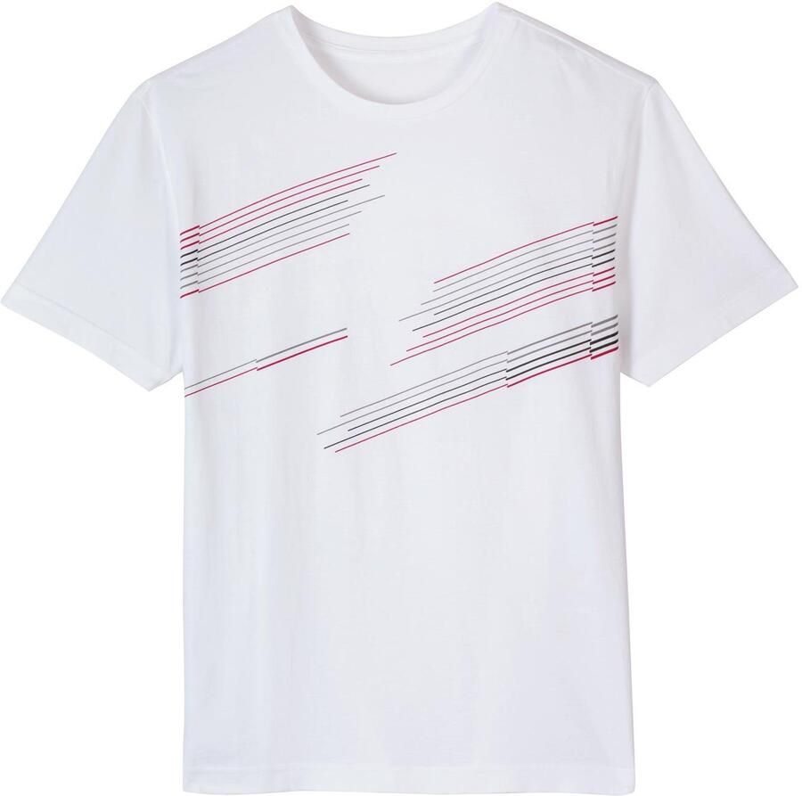 Classic Shirt met ronde hals Vrijetijdsshirt (1-delig)