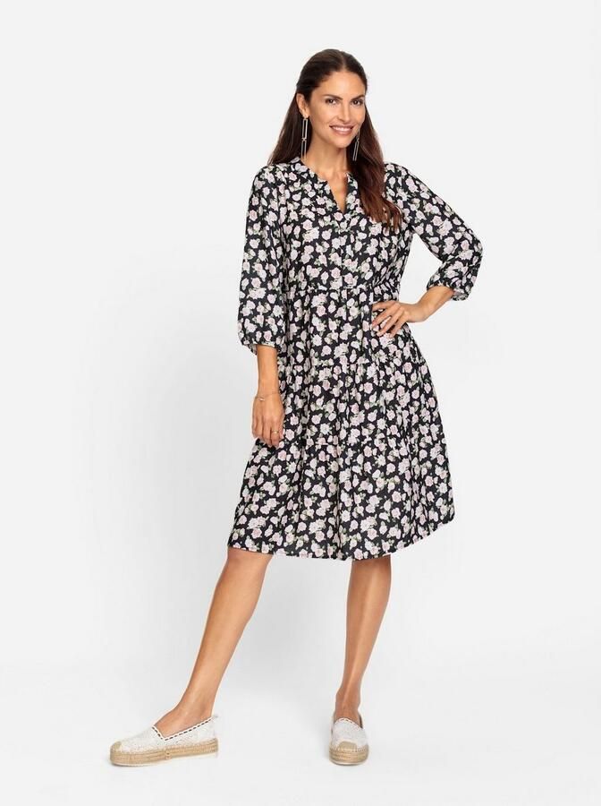 Classic Inspirationen Gedessineerde jurk Geweven jurk