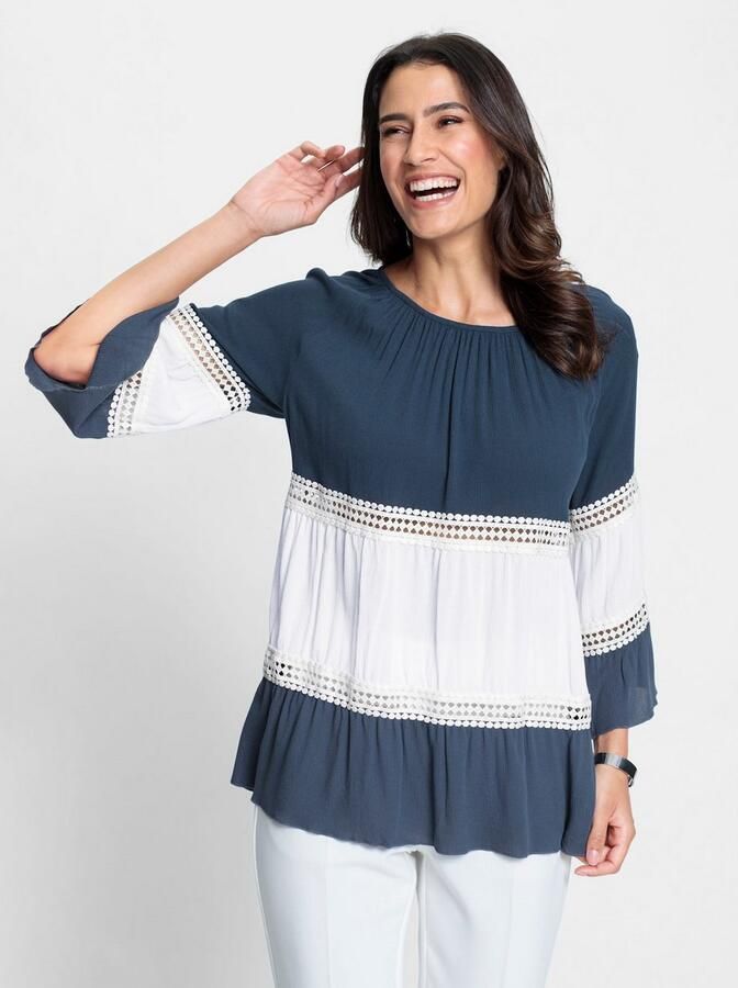 Classic Inspirationen Gekreukte blouse - Foto 3