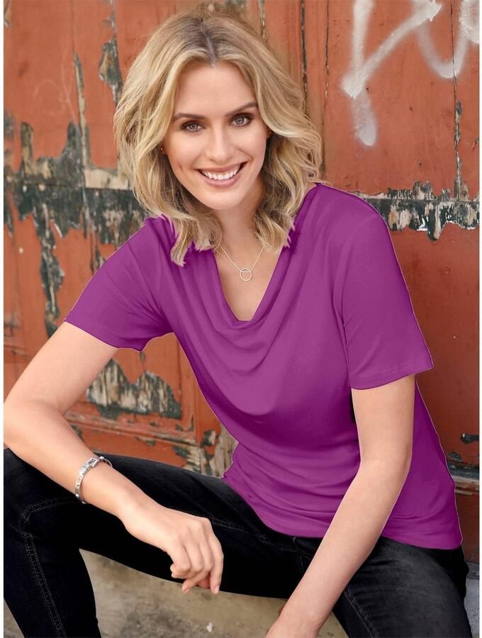 Classic Inspirationen Shirt met cascadehals Shirt (1-delig) - Foto 2