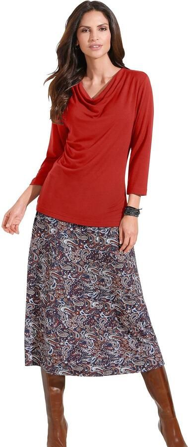 Classic Inspirationen Shirt met cascadehals Shirt (1-delig) - Foto 3