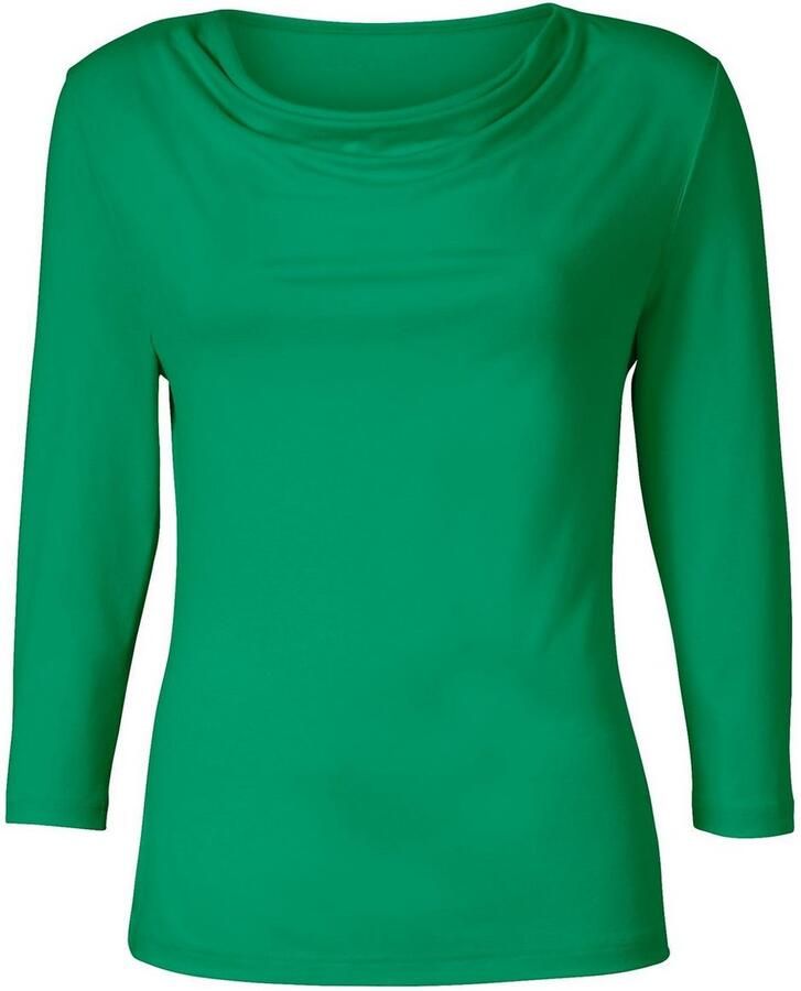 Classic Inspirationen Shirt met cascadehals Shirt (1-delig)