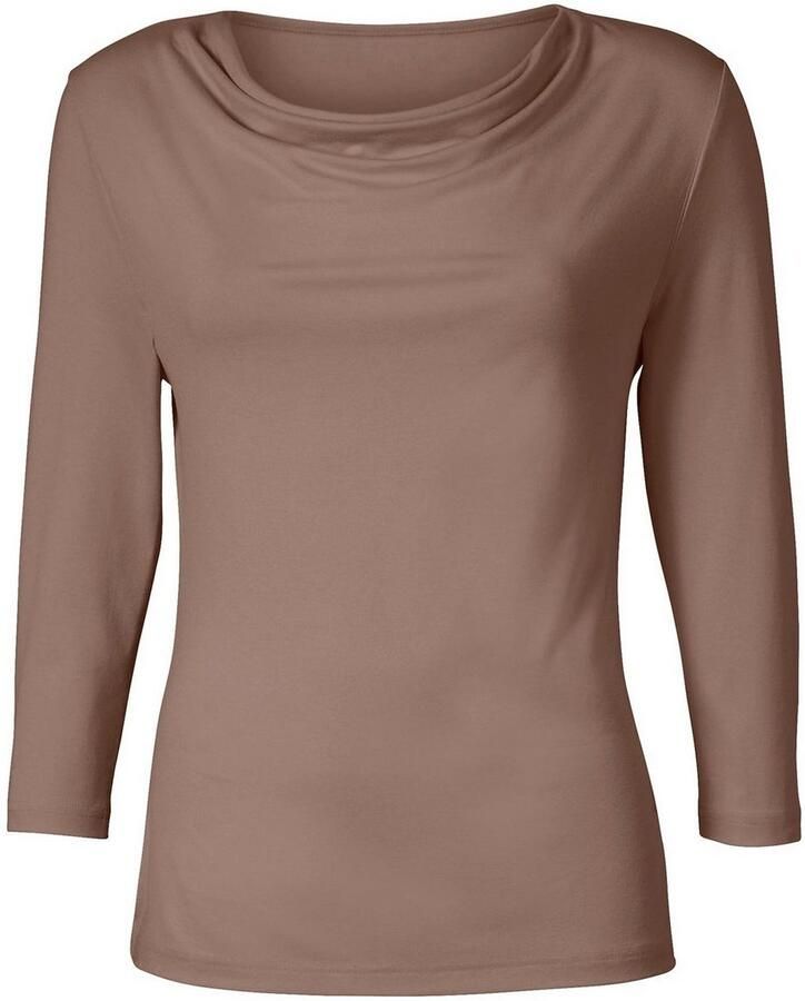 Classic Inspirationen Shirt met cascadehals Shirt (1-delig)