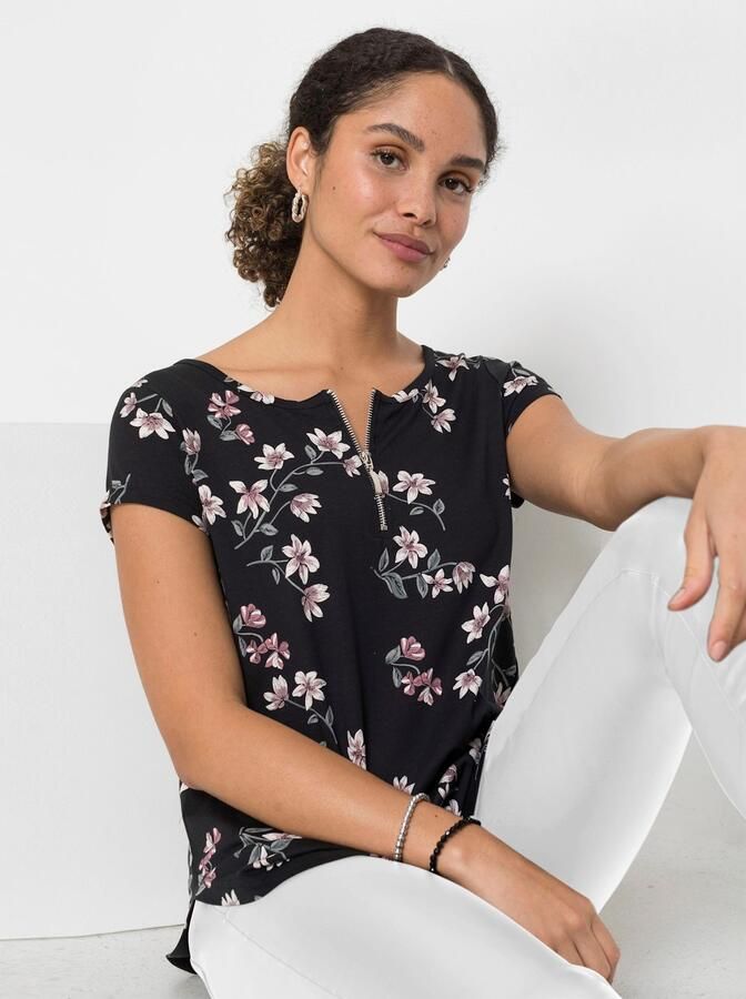 Classic Inspirationen Shirt met korte mouwen Katoen-modal shirt (1-delig)