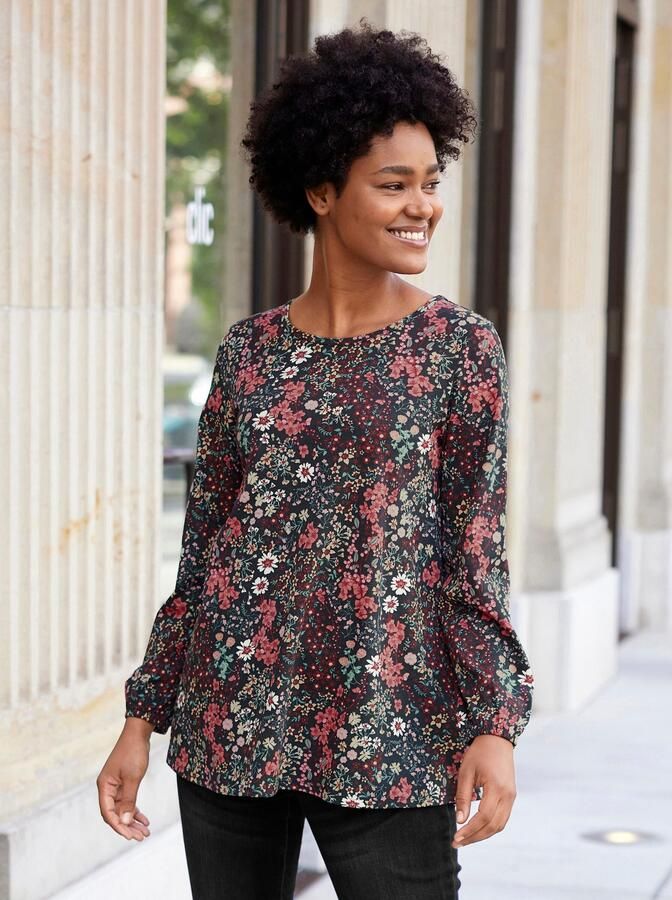 Classic Inspirationen Shirt met lange mouwen Gedessineerd shirt (1-delig)