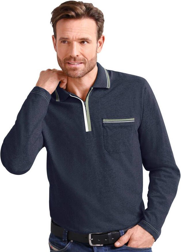 Classic Poloshirt met lange mouwen Poloshirt (1-delig)