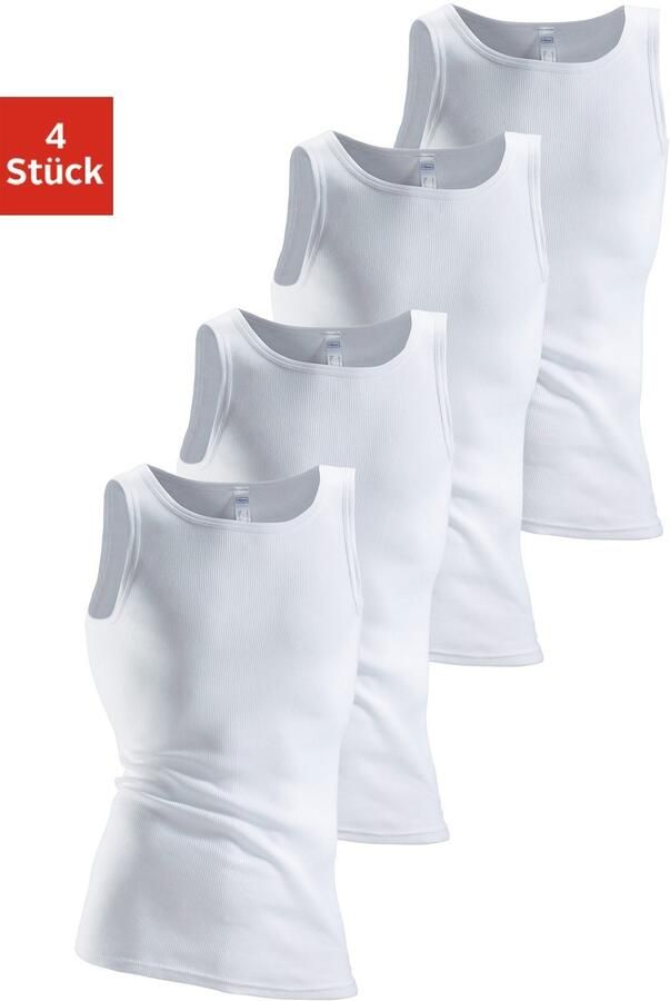 Clipper Hemd van dubbelrib tanktop onderhemd (4 stuks) - Foto 2