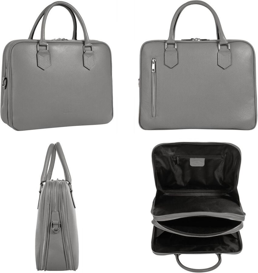 Cluty Aktetas echt leer made in italy