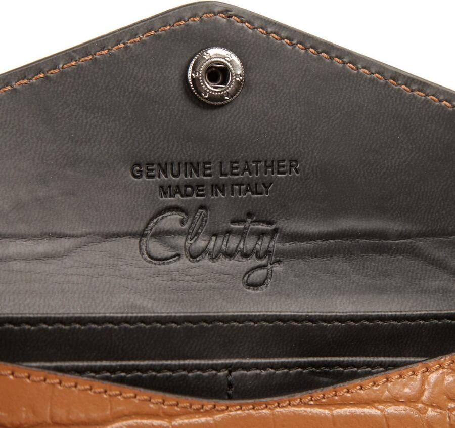 Cluty Avondtasje echt leer made in italy