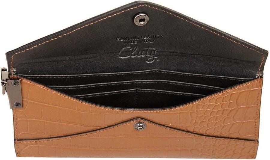 Cluty Avondtasje echt leer made in italy - Foto 4