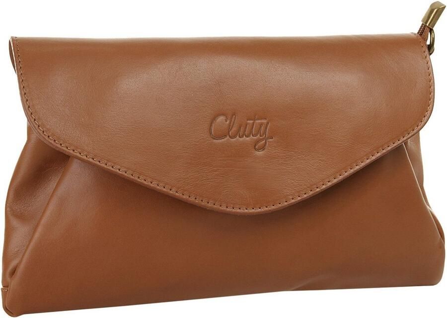Cluty Avondtasje echt leer made in italy