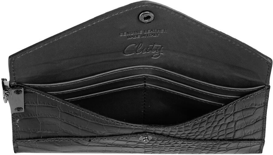 Cluty Avondtasje echt leer made in italy - Foto 4