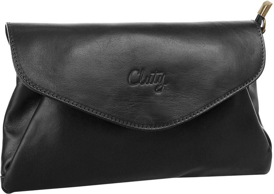 Cluty Avondtasje echt leer made in italy