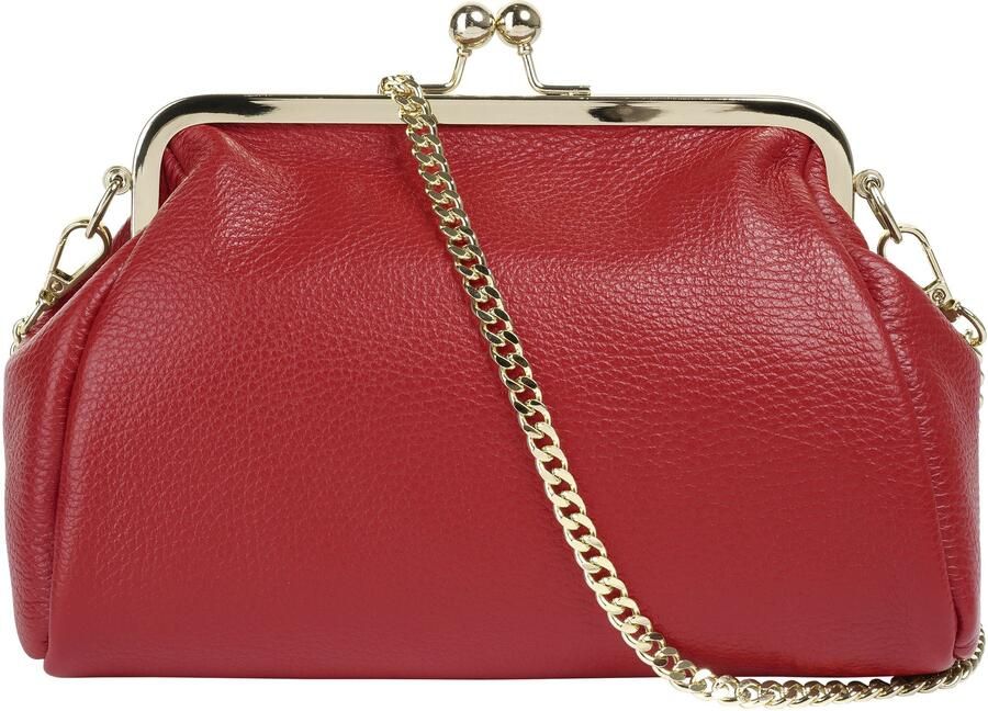 Cluty Avondtasje echt leer made in italy - Foto 2