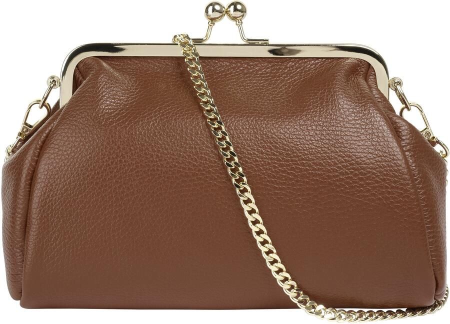 Cluty Avondtasje echt leer made in italy - Foto 2