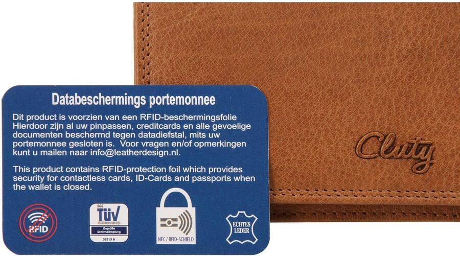 Cluty Portemonnee echt leder - Foto 6