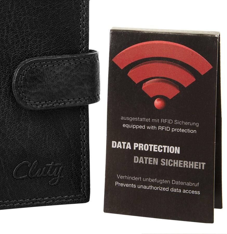 Cluty Portemonnee echt leder