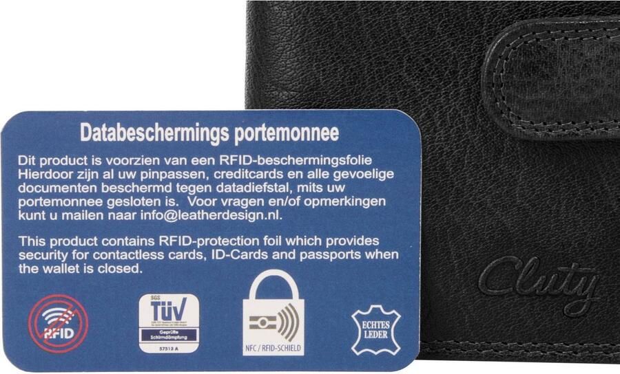 Cluty Portemonnee echt leder - Foto 6
