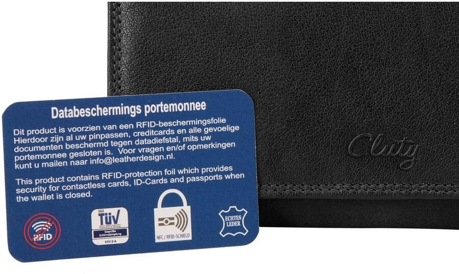 Cluty Portemonnee echt leder - Foto 4