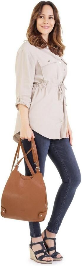 Cluty Rugzak echt leer made in italy - Foto 10