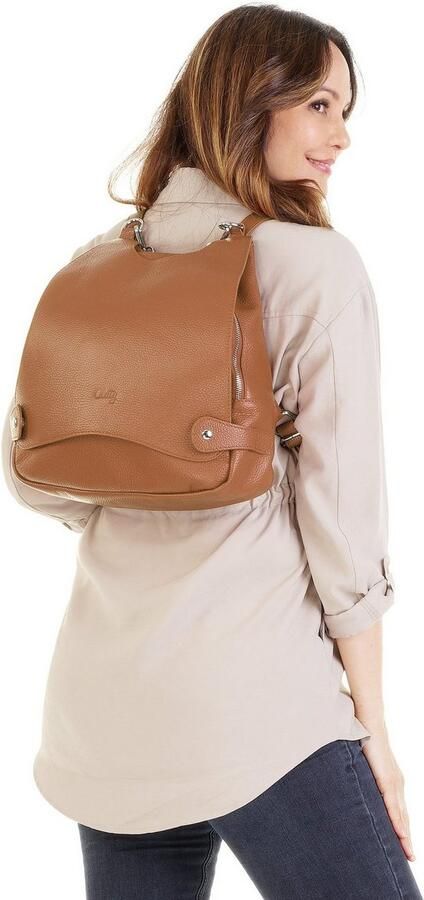 Cluty Rugzak echt leer made in italy - Foto 9