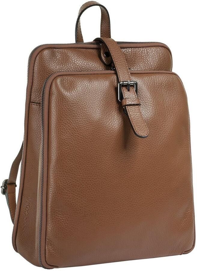 Cluty Rugzak echt leer made in italy