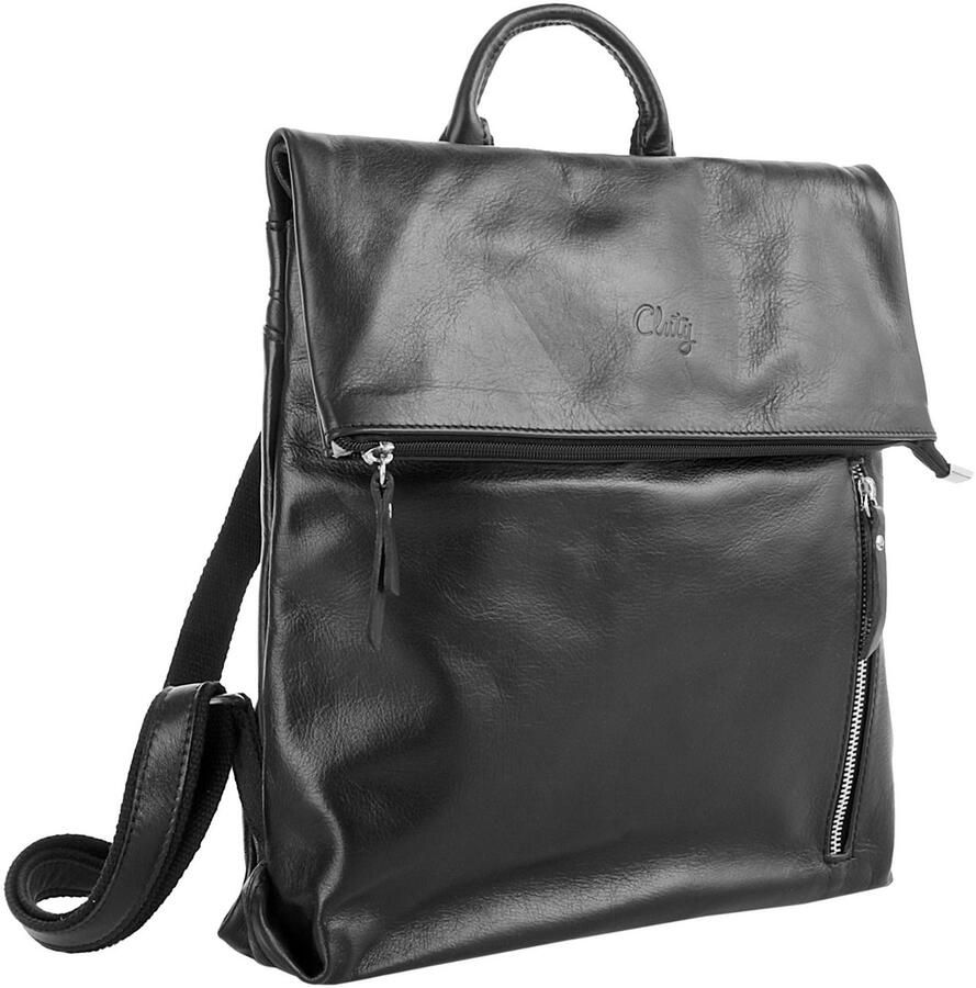 Cluty Rugzak echt leer made in italy - Foto 2