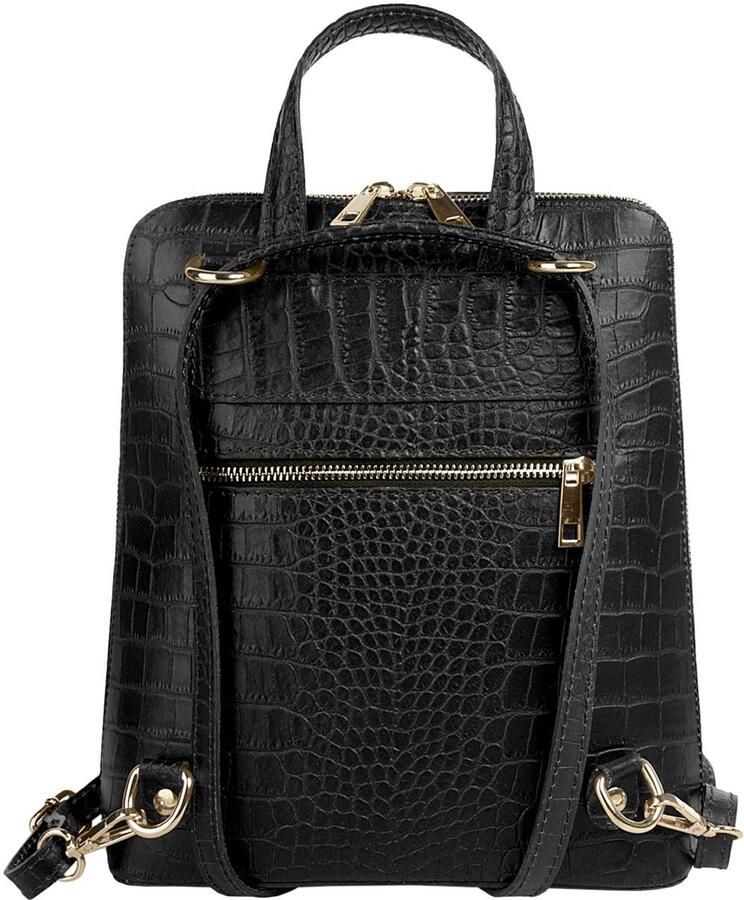 Cluty Rugzak echt leer made in italy