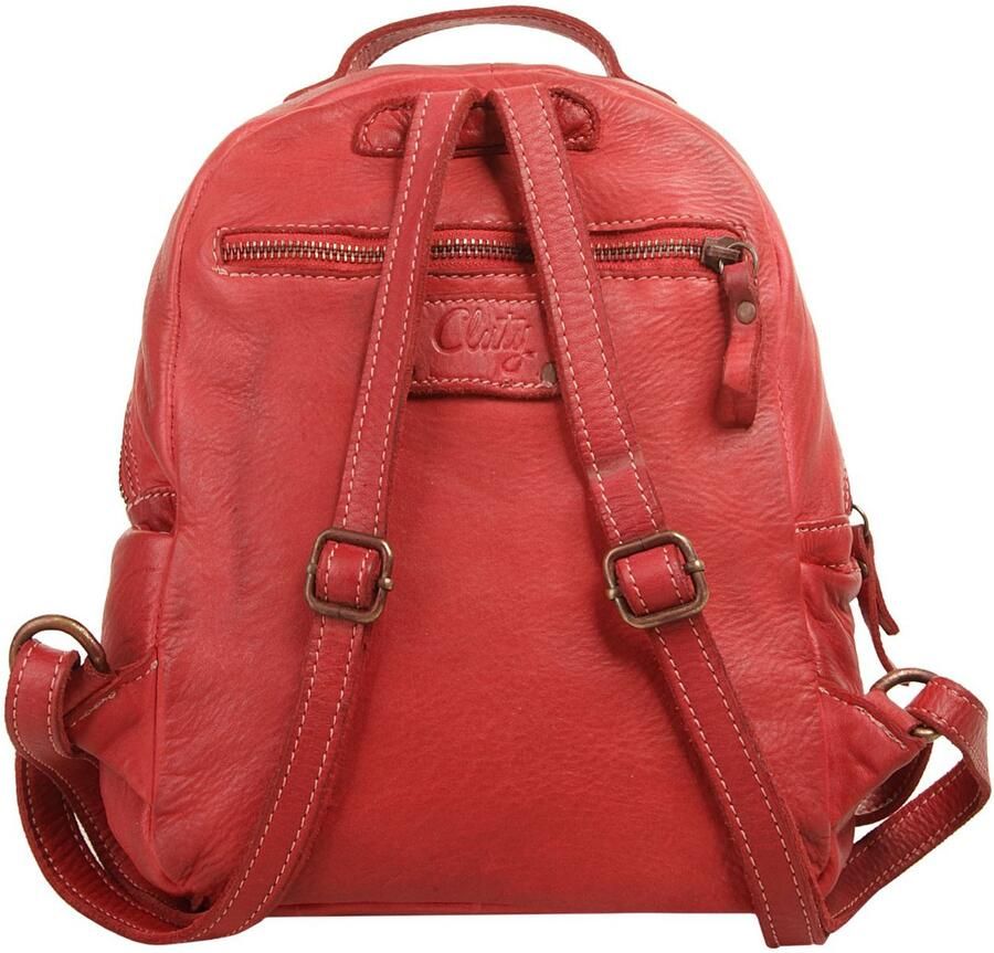 Cluty Rugzak echt leer made in italy